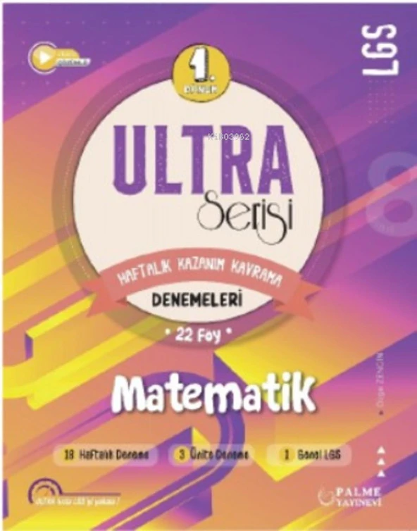 Palme 8.Sınıf LGS Ultra 1.Dönem Matematik Denemeleri