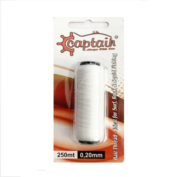 Captain 7650 Canlı Yem İçin Elastik Yem Sarma İpi 250mt 0.20mm