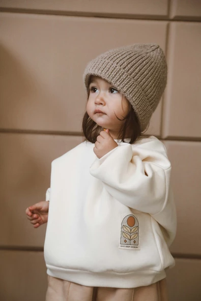 Karyoka Oversize Polarlı Sweatshirt 1-5 Yaş - Resim 8