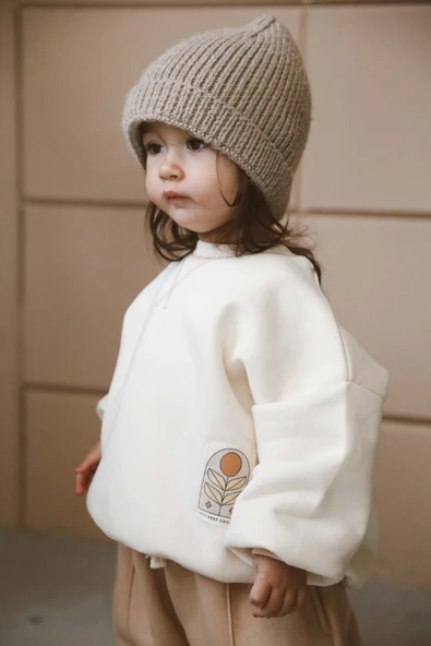 Karyoka Oversize Polarlı Sweatshirt 1-5 Yaş - Resim 7