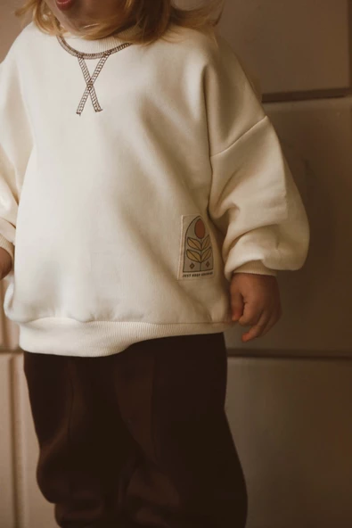 Karyoka Oversize Polarlı Sweatshirt 1-5 Yaş - Resim 3