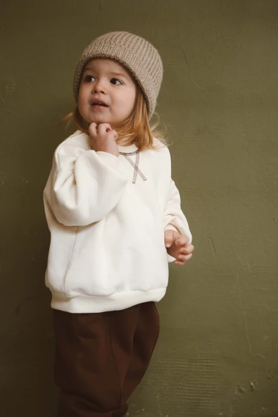 Karyoka Oversize Polarlı Sweatshirt 1-5 Yaş - Resim 2