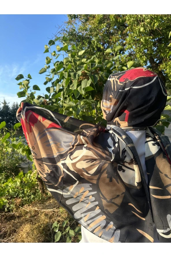 Dijital Desen Pamuklu Şal ürün görseli