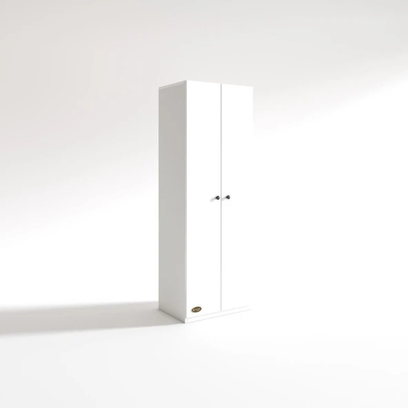 Kenzlife gardırop 2 kapılı kapaklı leylak byz 173X60X42 gardolap dolap ofis - 3