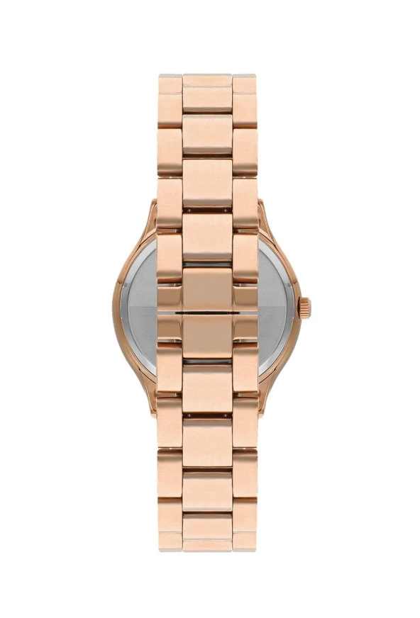 BP.3166C.430 Zirkon Taşlı Sedef Kadran Çelik Kasa&Kordon Kararma Renk Atma Yapmaz Kadın Kol Saati - Resim 3