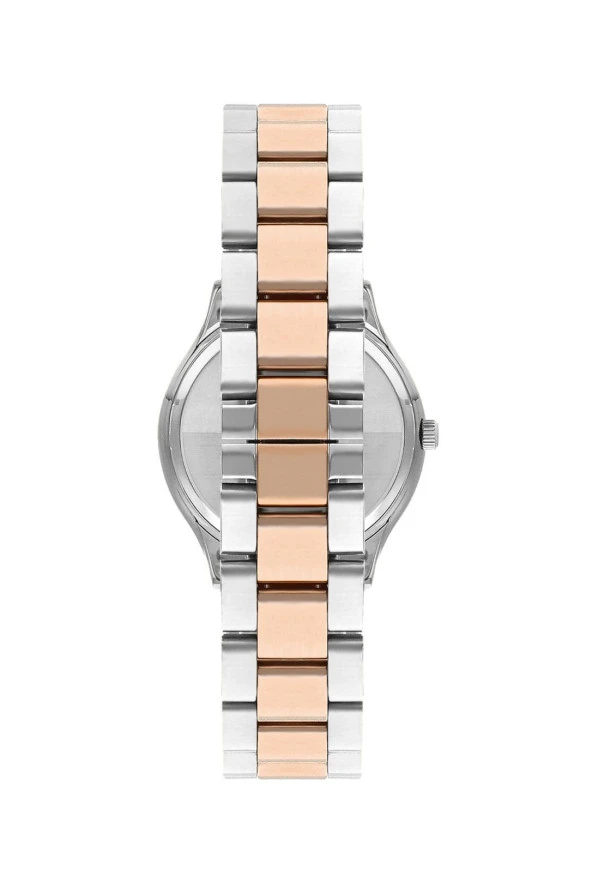 BP.3166C.530 Zirkon Taşlı Sedef Kadran Çelik Kasa&Kordon Kararma Renk Atma Yapmaz Kadın Kol Saati - Resim 2