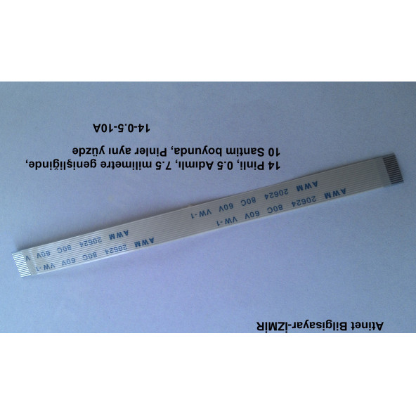 Awm 20624 80C 60V Vw-1 Flex Kablo 14 Pin 10Cm 14-0.5-10A ürün görseli 1