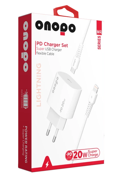 onopo İphone Apple Uyumlu  Lightning Usb İphone 20W Hızlı Şarj Cihazı 3.4A - M4 - 4