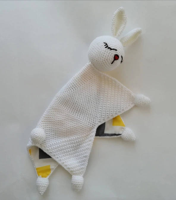 Tavşan Modeli Uyku Arkadaşı Amigurumi Organik Oyuncak - 3
