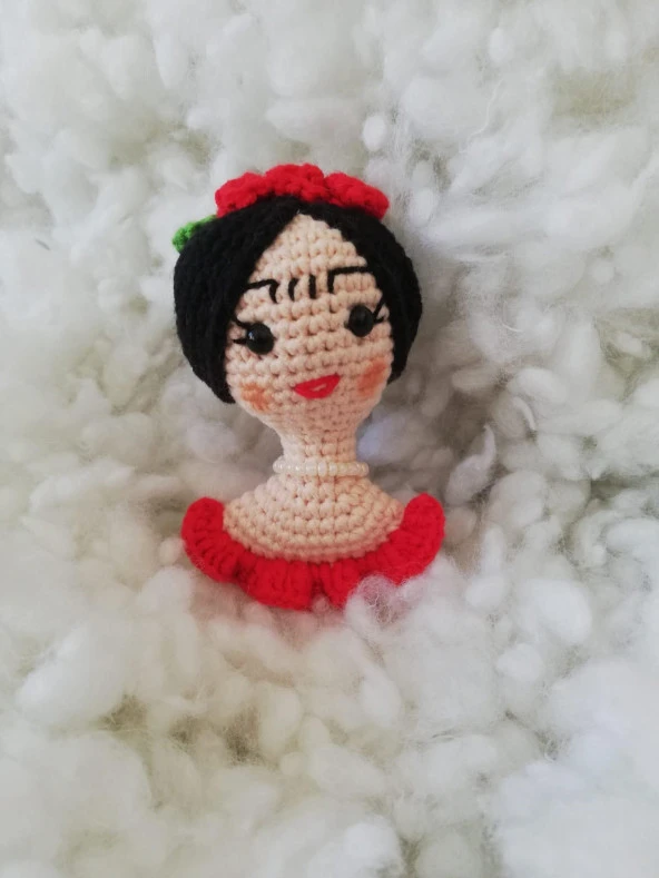 Frida Anahtarlık Amigurumi Organik Oyuncak - 1
