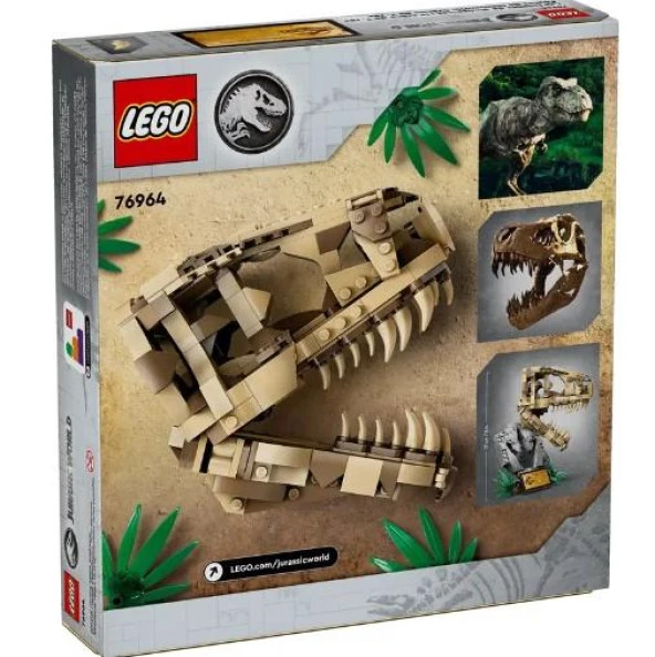 Lego Jurassic World 76964 Dinosaur Fossils: T. Rex Skull - Resim 3