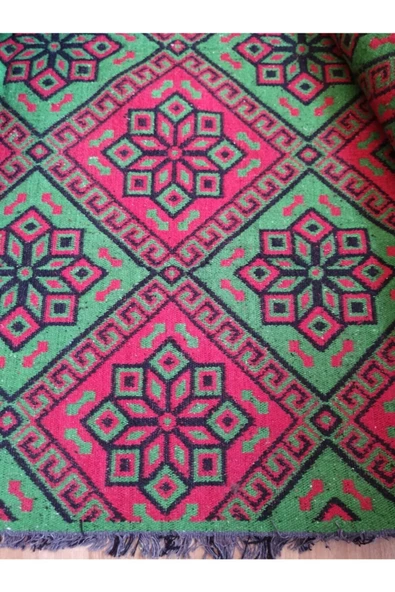 Algelsineve Makine Dokuması Karışık Renk Çiçekli Desenli 3 Mekik Kaliteli Kalın Kilim - 2