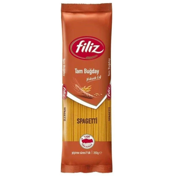 Filiz Tam Buğday Spagetti 350 Gr