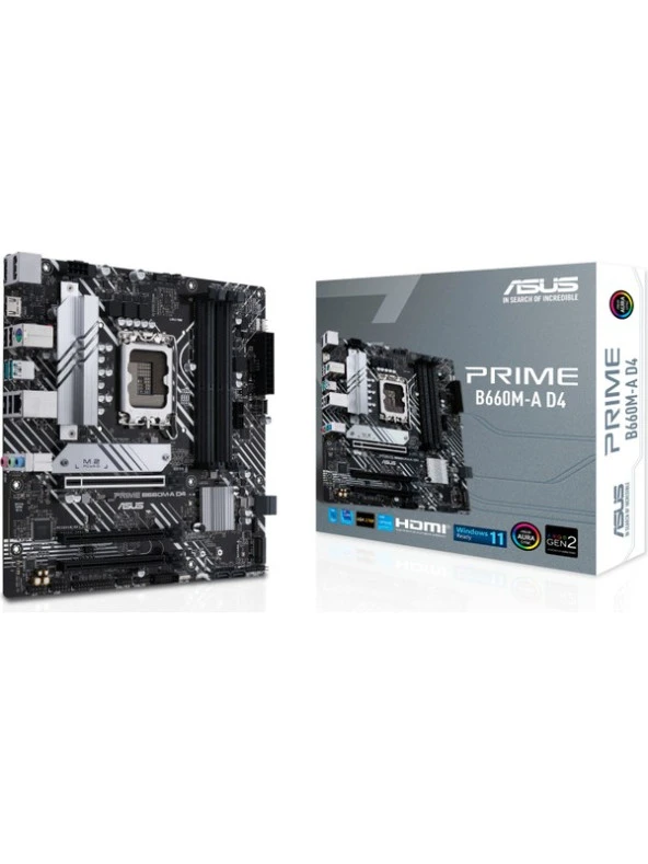 Asus PRIME B660M-A D4 B660 5333 MHz DDR4 LGA1700 mATX Anakart