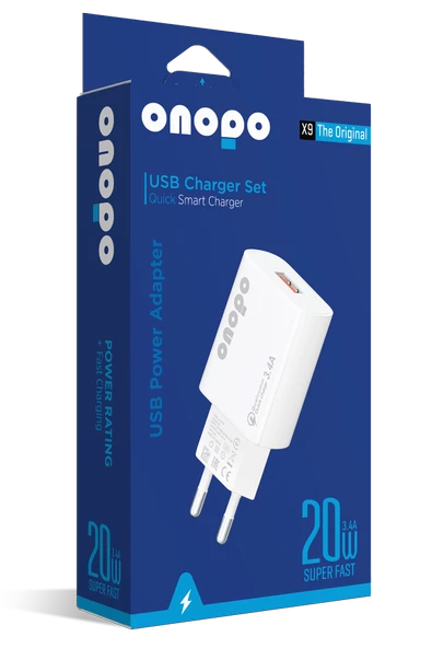 onopo 3.4A Usb Girişli Hızlı Şarj Adaptörü - X9 - 3