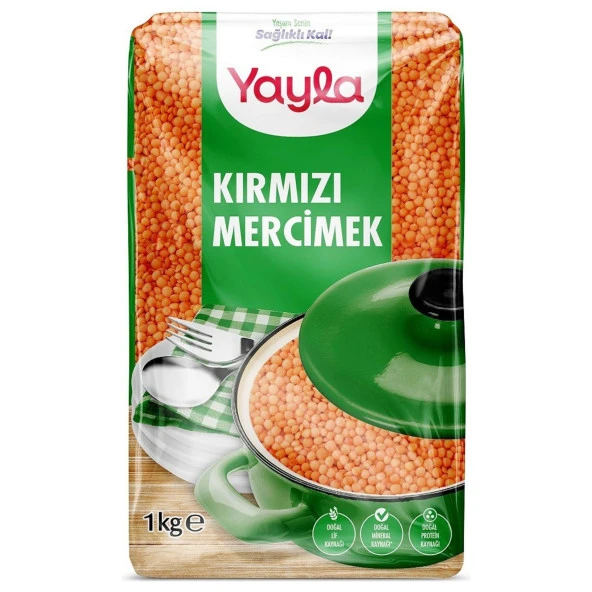 YAYLA 1KG KIRMIZI MERCIMEK TOPTANE