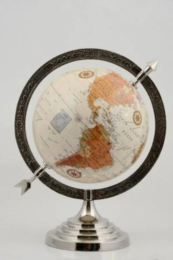 Dekoratif Dönen Dünya Yer Küre Hediyelik Okul Gereçleri Harita