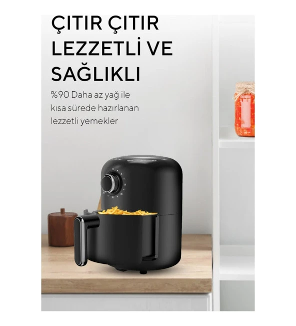 Kumtel Fastfryer 2 Litre ( Yağsız Fritöz Airfryer ) - 3