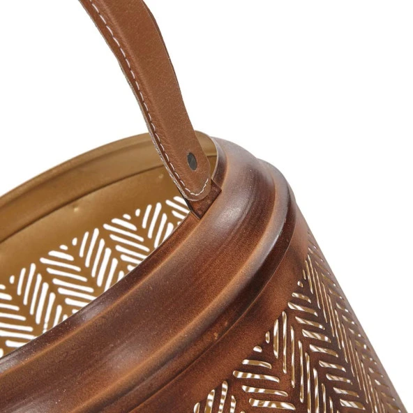 Balin 3lü Safran Metal Mumluk 26x42 cm - 3