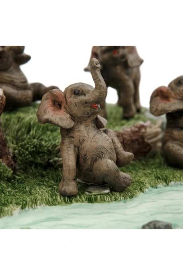 Pretty Neşeli Filler Biblo 20x15 Cm Ak.bz0178 - 2