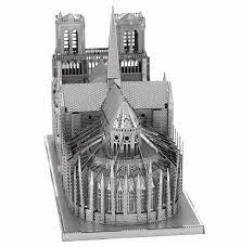 NOTRE DAME PARİS 3D Metal Maket Bulmaca Puzzle modeli kitleri DIY 14+ Yaş 117+ parça - 2