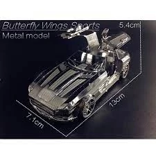 KELEBEK KANAT SPOR ARABA 3D Metal Maket Bulmaca Puzzle modeli kitleri DIY 14+ Yaş 85+ parça - 2