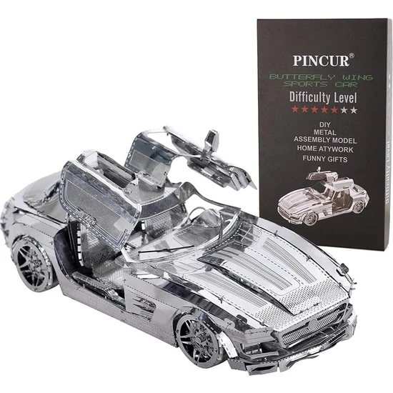 KELEBEK KANAT SPOR ARABA 3D Metal Maket Bulmaca Puzzle modeli kitleri DIY 14+ Yaş 85+ parça - 6