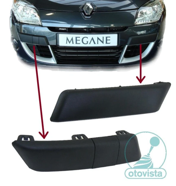 Megane 3 Ön Tampon Bandı Takım (Çeki Kapağı-Orjinal) 620750003R