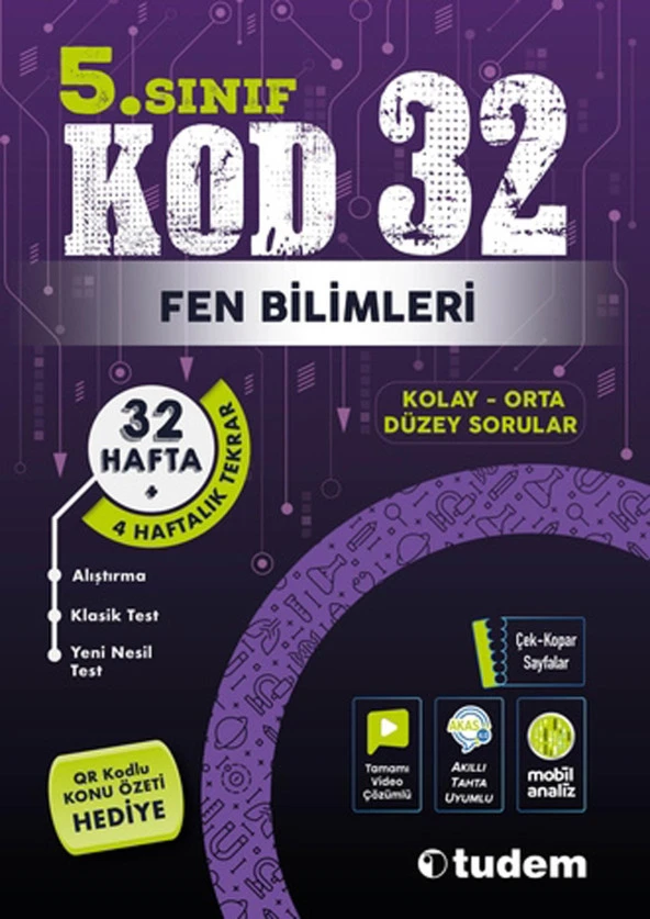 Tudem 5. Sınıf Fen Bilimleri Kod 32