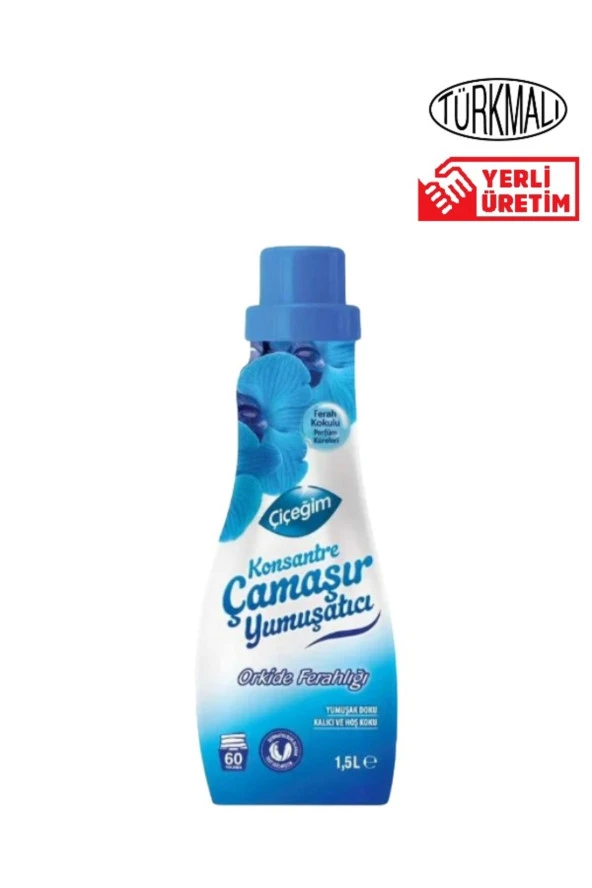 ÇAMAŞIR YUMUŞATICI ÇİÇEĞİM 1500 ML ORKİDE FERAHLIĞI