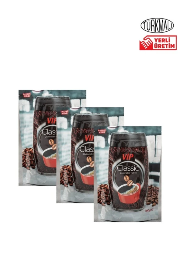 VİP CLASSİC KAHVE 100 GR X 3 ADET