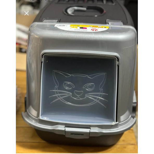XXL BÜYÜK BOY KAPALI KEDİ TUVALETİ - 6