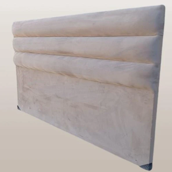 Başlık 90344 DK Çift Kişilik 120'lık Yatay Dilim Model Tay Tüyü Gri Pembe Kumaş ElYapım - 4