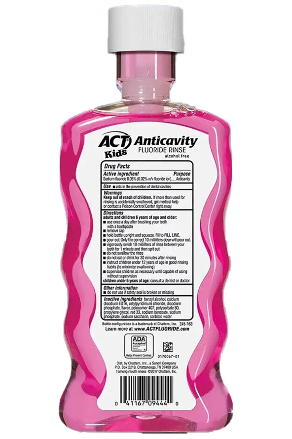 ACT Kids Bubble Gum Çocuklar İçin Ağız Bakım Suyu 500ML - 2