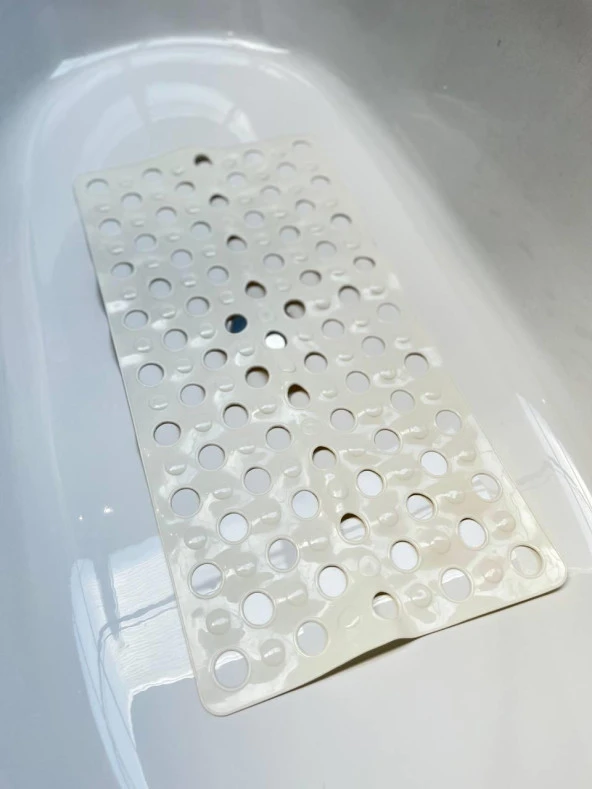 Aden Vantuzlu Banyo & Duş Kaydırmaz 35x70 cm Ekru