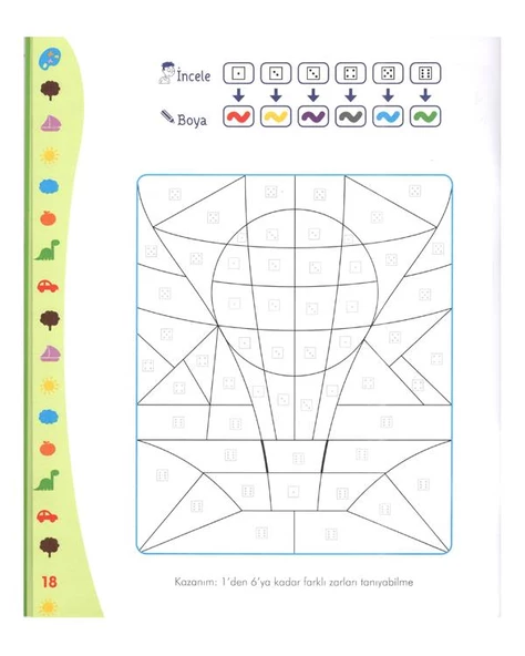 5-6 Yaş Akıllı Boyama Sihirli Sayılar Uçanbalık Yayınları - Resim 2