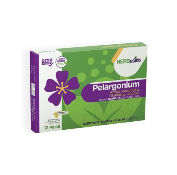 Herbasist Afrika Sardunyası Okaliptus Aserola Pastil 12 li