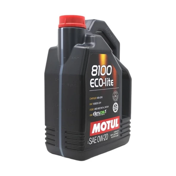 Motul 8100 Eco-Lite 0W-20 4 Lt Tam Sentetik Motor Yağı - Resim 3