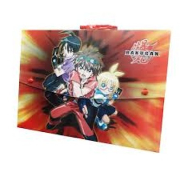 Bakugan Plastik Resim Proje Çantası 35 x 50 CM Çok Renkli
