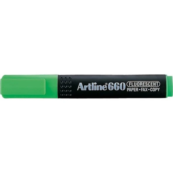 Artline 660 Fosforlu Kalemkesik Uç:1,0-4,0mmf.Yeşil