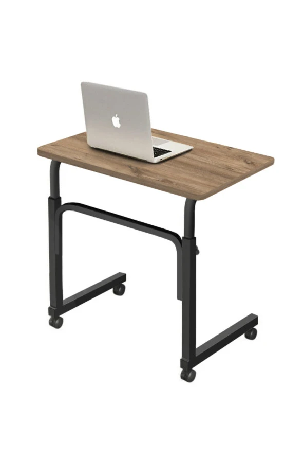 servetavcı Yükseklik Ayarlı Laptop Sehpası ve Çalışma Masası - Ceviz 70x40 (Tekerli) - 5
