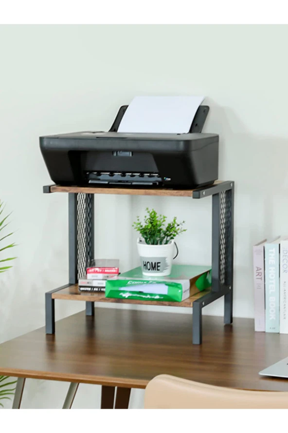 servetavcı Yazıcı Sehpası - Ceviz (TEKERLİ) 45x30 - 2