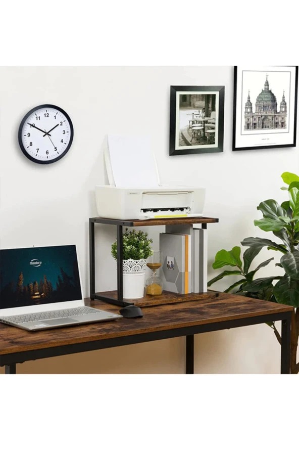 servetavcı Yazıcı Sehpası - Ceviz (Tekerli) - Resim 3