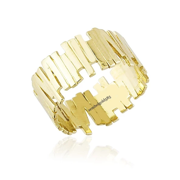 ZikZak Altın Yüzük 14K Gold