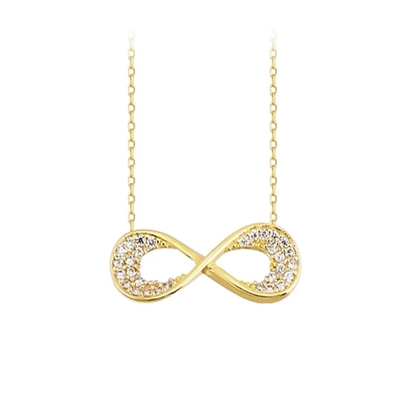 Altın Sonsuzluk Kolye 14K Gold