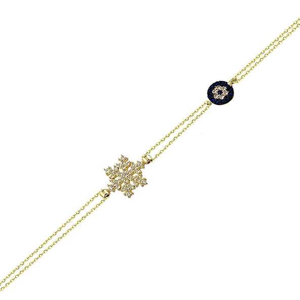 Sosyete Kartanesi Altın Zincir Bileklik 14K Gold