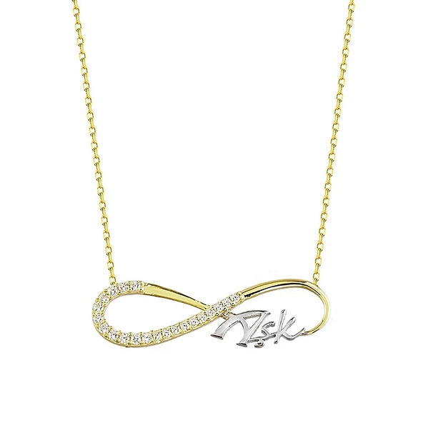 Sonsuz Aşk Altın Kolye 14K Gold