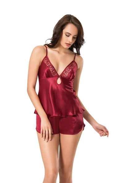 Donna 5515 6'Lı Saten Gecelik Ve Sabahlık Çeyiz Seti Takımı - 5