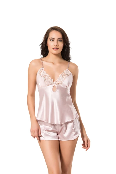 Donna 5510 6'Lı Saten Gecelik Ve Sabahlık Çeyiz Seti Takımı - 5