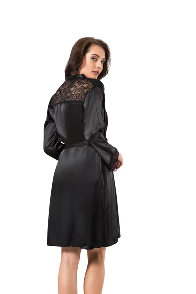 Donna 120 2'Li Saten Gecelik Ve Sabahlık Takım Çeyiz - 3